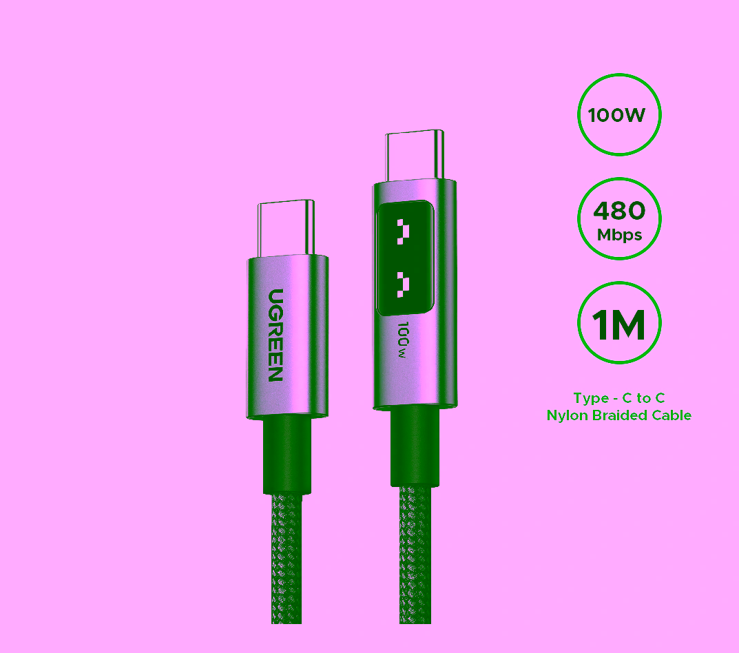 UGREEN Uno 100W 1M Type-C Cable