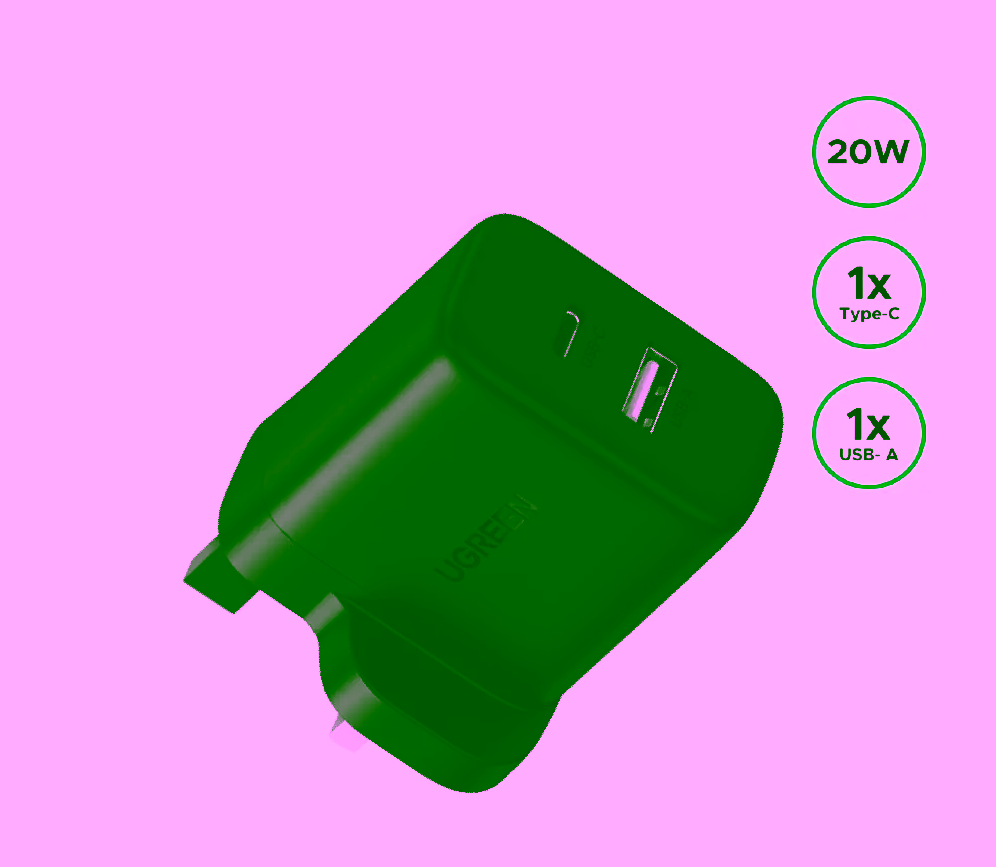 Ugreen 20W 2 Port Fast Charger
